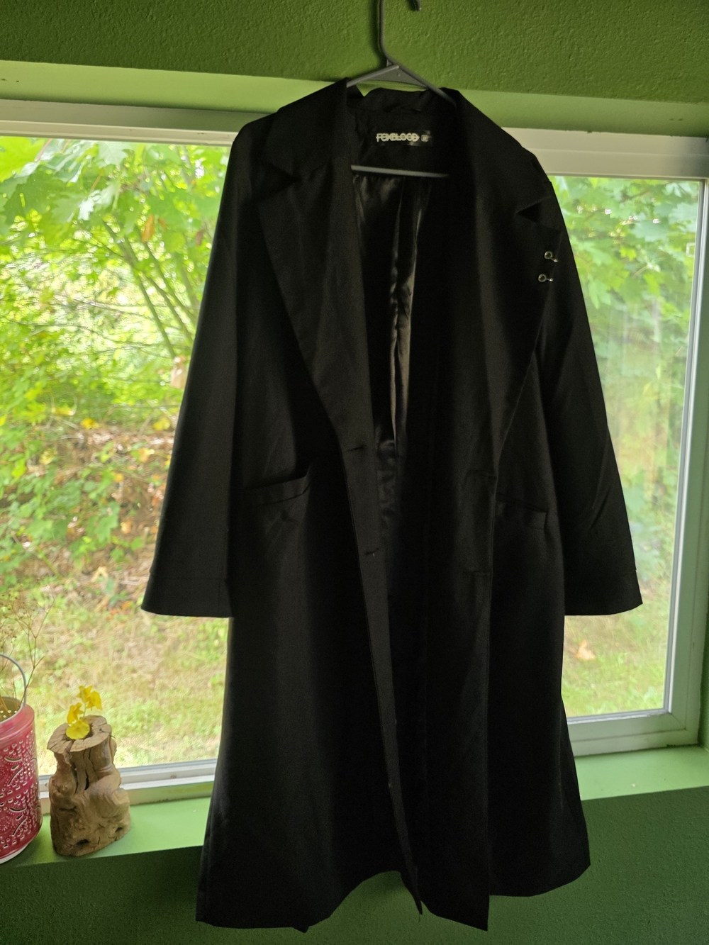 Foxblood Hayden Trench Coat With Piercing Detail